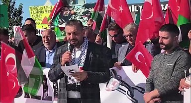 Iğdır’da Filistin’e destek yürüyüşü 