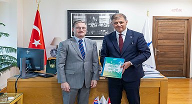 İzmir Büyükşehir Belediye Başkanı Tugay, Avustralya'nın İstanbul Başkonsolosu Huber'i ağırladı