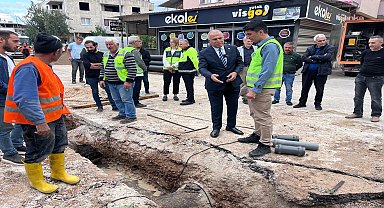 İZSU Genel Müdürlüğü’nün Gaziemir Sarnıç’ta 205 milyon TL'lik yatırımla başlattığı çalışmalar hızla ilerliyor