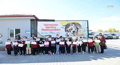 Kahramankazan'da minik kalplerden patili dostlara ziyaret