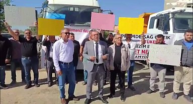Kahramanmaraş’ta altyapı çalışmalarında yeni kriz: Kamyoncu esnafı ödeme alamayınca eylem yaptı