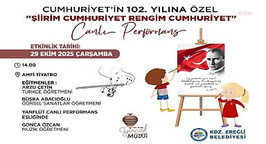 Karadeniz Ereğli Belediyesi'nden Cumhuriyet Bayramı'na özel