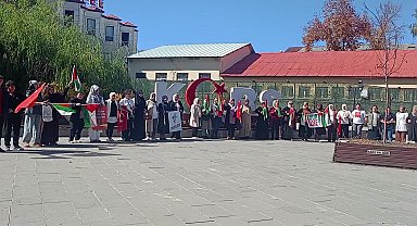 Kars’ta kadınlardan Gazze'ye destek zinciri