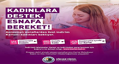 Kartal esnafından kadın ve ailelere destek