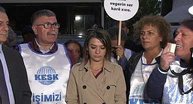 KESK üyelerinin Adalet Bakanlığı'na yürüyüşüne izin verilmedi... Gamze Taşcıer: Hak aramaya polis zoruyla engel olamazsınız