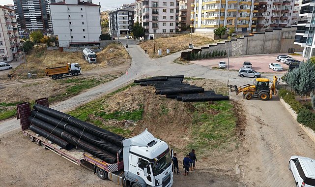 Kırıkkale Belediyesi Çalılıöz Mahallesi'nde altyapıyı yeniliyor