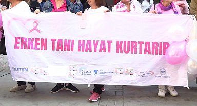 Konaklı kadınlar meme kanseri farkındalığı için ‘Pembe Yürüyüş’ düzenledi 