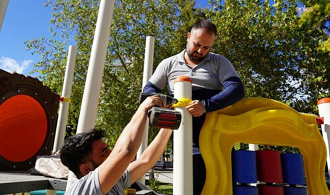 Konyaaltı’nda parklar yenileniyor