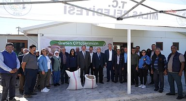 Milas Belediyesi’nden üreticilere Karakılçık buğdayı tohumu desteği