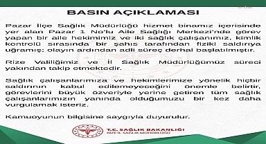 Rize'de sağlık çalışanlarına yönelik darp olayıyla ilgili adli süreç başlatıldı