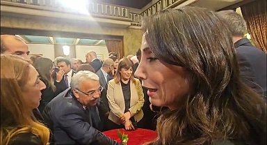 TBMM açılış resepsiyonu... Cumhurbaşkanı Erdoğan DEM Parti masasını ziyaret etti ve Hatimoğulları'na 