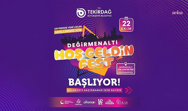 Tekirdağ Büyükşehir Belediyesi'nden kente yeni gelen üniversite öğrencilerine özel festival
