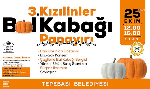 Tepebaşı’nda “3. Kızılinler Bal Kabağı Panayırı” için geri sayım başladı