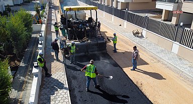 Tepebaşı’nda üstyapı çalışmaları devam ediyor