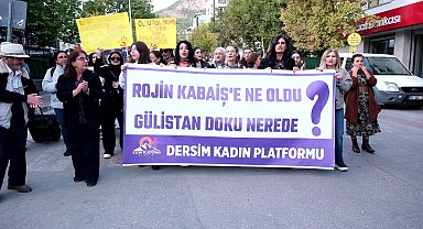 Tunceli’de kadınlar Rojin Kabaiş için yürüdü