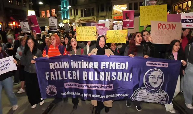 Tünel'de Rojin Kabaiş İçin Adalet Yürüyüşü: Rojin için adalet, tüm kadınlar için yaşam hakkı