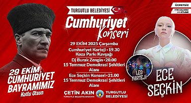 Turgutlu’da Cumhuriyet Bayramı coşkusu