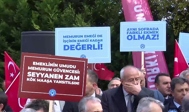 Türkiye Kamu-Sen üyeleri, TBMM önünde... Önder Kahveci: Ekonomik yük memurun sırtında, adaletsizlik memurun cebindedir