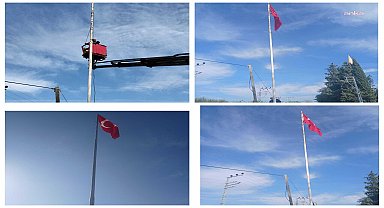 Yumurtalık'ta bayraklar yenilendi