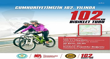Yunusemre Belediyesi'nden Cumhuriyet Bayramı'na özel 102 kilometrelik bisiklet turu