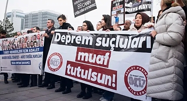 Deprem ailelerinden TBMM önünde çağrı: 27. madde geri çekilsin